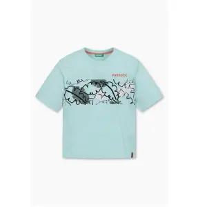갤러리아 24SS[베네통키즈]네이쳐 그래픽 티셔츠(3LUQC10IX_MT)