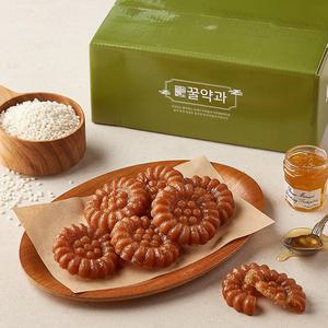 정성담은 우리밀 찹쌀 꿀약과 선물세트 (20개 x 2박스) / 총40입