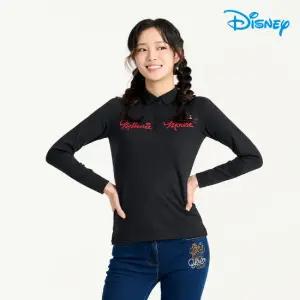 [디즈니골프]여성 아트웍 스판 기모 긴팔 카라 티셔츠 DK4LTS030