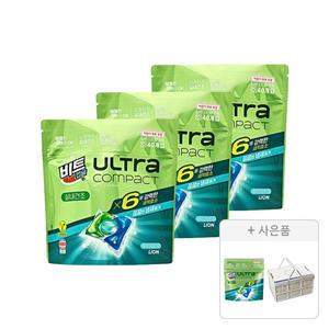 비트 캡슐세제 실내건조 울트라콤팩트 40입, 3개+증정(실내건조 애플 5입, 1개+미니폴딩테이블, 1개)