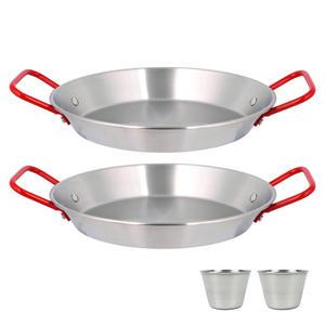 304스텐 IH 빠에야팬 24cm+소스볼 4종세트 / 인덕션겸용 감바스 떡볶이 파스타 브런치 플레이팅 낮은 후라이팬