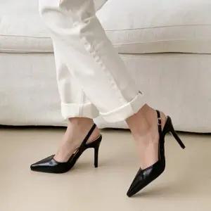 [아리앤] 베이직 스틸레토 슬링백힐 9cm