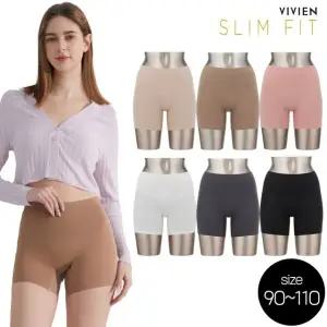 [방송히트]비비안 슬림핏 16차 빅사이즈 복부커버 보정 드로즈 네모팬티 6종(90~110)