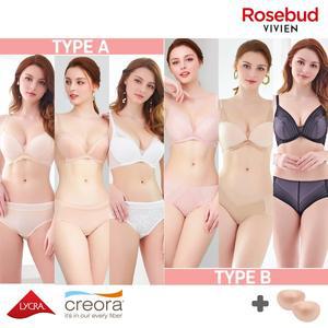 [비비안][방송히트]비비안 로즈버드 150-3 스킨누디 노와이어 브라팬티세트 7종