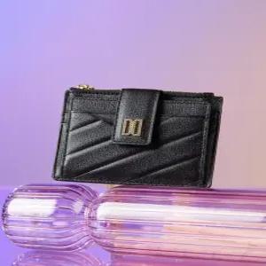 닥스 액세서리 25FW [CARLISLE MODERN]블랙 칼라일 패턴 골드 DD 카드지갑 DCHO5F418BK