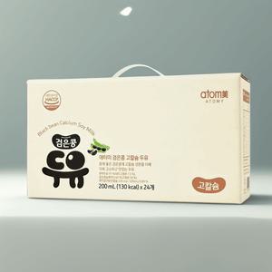 애터미 두유 검은콩 24팩 고칼슘 국내산 고소한 식사대용 간식