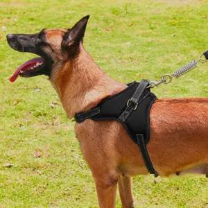 (애구애구) 대형견 하네스 가슴줄 리드 세트 이중안전잠금몸통줄 가슴줄 강