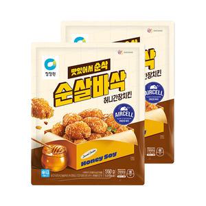 청정원 순살바삭허니간장치킨 550g, 2개