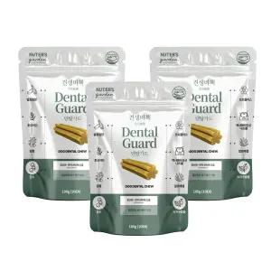 누터스가든 견생비책 덴탈가드 180g 강아지덴탈껌 침향 치석제거 10개입 x 3개