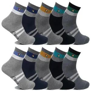 [아놀드파마] 뒤틀림방지 남성캐주얼양말 중목 10켤레 AP5171 면양말