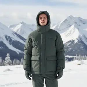 [아웃도어스/컬럼비아]하프 3PK 패딩 자켓_카키 (C64-YMD323)