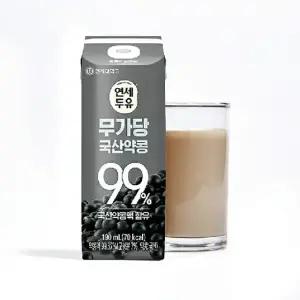 [연세두유] 무가당 국산약콩 99% 190ml*48팩