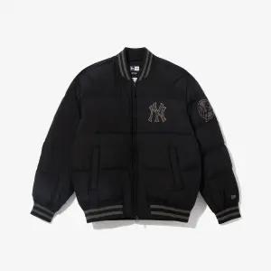 뉴에라 겨울 MLB 뉴욕 양키스 봄버 다운 재킷 패딩 블랙