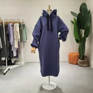 [대구백화점] [에잇컨셉]퍼프소매 기모 후드 롱 원피스(C25K7FOP013)