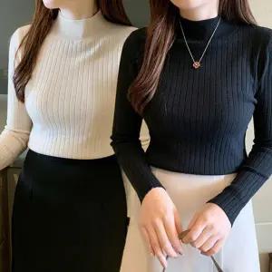 긴팔 긴팔티 맨투맨 캐쥬얼티 터틀넥 폴라티 면스판