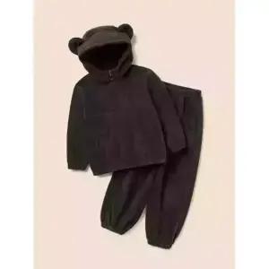 빈폴 키즈 플리스 곰돌이 긴소매 반집업 & 긴바지 2PCS 상하 세트 애쉬 (BI5X41U014) FE5267308-E2B