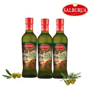 [살부루아] 엑스트라버진 올리브유 500ml 3병 (스티로폼만)