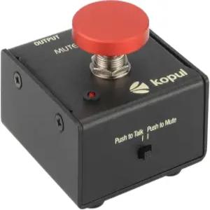KOPUL 순간 마이크 음소거 /Talk 버튼 u2013 푸시 투 토크 또는 뮤트 LED 표시등 XLR in/out 데스크탑