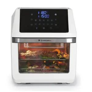 리빙웰 올스텐 에어프라이어 대용량 투명 12L 화이트 BNS