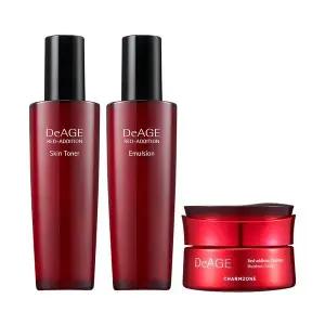 [참존화장품]참존 디에이지 레드 에디션 3종 기초세트 스킨 120ml + 에멀전 120ml + 크림 50ml..[35655592]