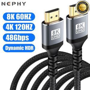 TV 노트북 PC 용 초고속 HDMI 케이블 PS4 Nintendo Switch 8K 60HZ 4K HDR HDCP 5M 7M 1 2 3 미터 긴 코드