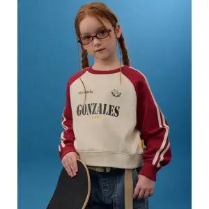 [마크곤잘레스키즈](하남점)곤잘레스 라글란 테이프 크롭 맨투맨_2colors