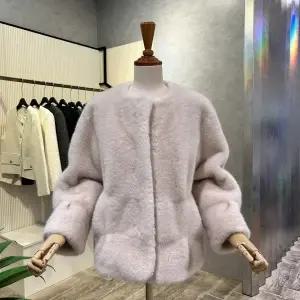 [대구백화점] [ab.f.z]라운드 웨이브 페이크 퍼 자켓(AOZ4FFF7K)