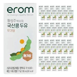 이롬 국산콩 두유 무가당 무설탕 190ml 48개