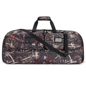 CVLIFE 소프트 컴파운드 보우 케이스, 두꺼운 진주 면 패딩이 있는 보우백 양궁 백팩 스트랩 및 어깨 스트랩, 카드 홀더와 함께 기어 보호를 위한 화살 포켓이 가방