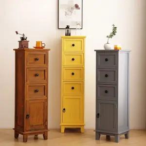 틈새수납장 슬림 서랍장 앤틱 폭좁은 도어형