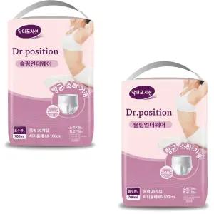 닥터포지션 슬림 언더웨어 성인 기저귀 항균 소취 기능 펜티형 중형 40매