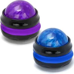 쿨러너 마사지 볼 수동 롤러 마사지기 2팩 휴대용 셀프 테라피 및 근육 어깨 목 팔 다리 등 발 신체를 위한