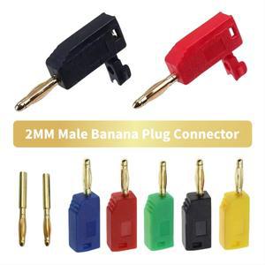 30V10A 10pcs 2mm 남성 접이식 튜브 쌓을 수 바나나 플매트 카펫 러그 와이어 솔더 커넥터