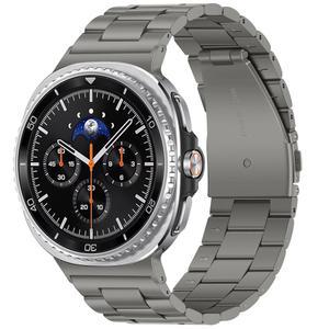 갤럭시 워치 8 밴드 44mm 40mm /워치 클래식 46mm, 여성용 금속 스트랩 22mm, 그레이 티타늄과 호환되는 안린저 노