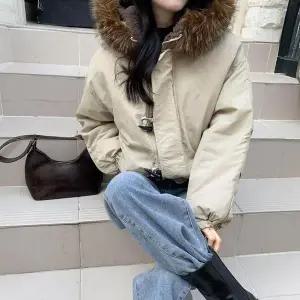 [다잇템]여자 퍼 박시핏 숏패딩 FW 클래식 후디 점퍼_P414350323