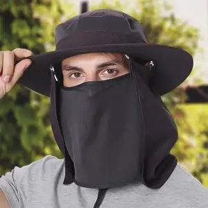 사파리모자 마스크햇 탈부착 망사 마스크 벙거지 골프 (WFJ68DZ)