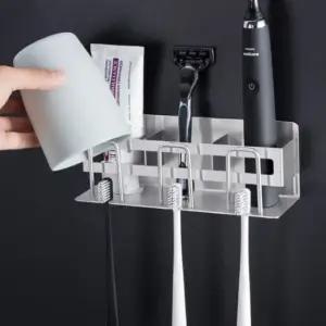 2인용 3인용 욕실 수납 스텐 칫솔걸이 치약 면도기걸이 (WFK6DOV)
