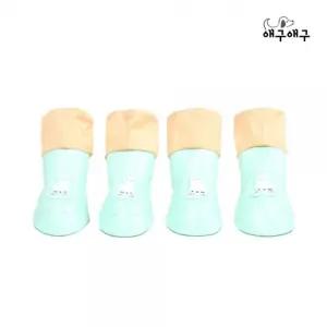 강아지신발 강아지 레인부츠 L 애견 장화 반려견 산책 신발 1세트