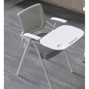 미술 자습 책걸상 세미니 강의용 수강 1인 일체형책상의자 세트 학생 학원 책상의자 일체형 1 쿠션 그레이 등받이