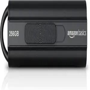 데이터 전송 및 저장을 위한 Amazon Basics 256GB 초고속 USB 3.1 고용량 플래시 드라이브 블랙