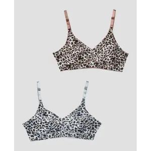 레오파드 흡습성 좋은 풀컵 인견 브라 여자속옷 새가슴 남자가좋아하는