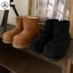 [애슬릿] 양털 부츠 겨울 여성 스웨이드 안감 퍼 방한 발 편한