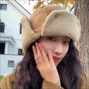 남녀 뽀글이 군밤모자 귀달이 턱끈 버클 방한모자 4색