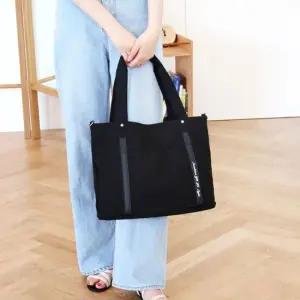 레터링 포인트 빅버스백 T3134 보조 토트 토트백 여행 패션잡화 섟 여성 스몰 패딩 천 가 소가 쇼퍼백