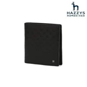 헤지스ACC HJWA3F836BK KINGTON 블랙 로고패턴 소가죽 중지갑21518525052094645