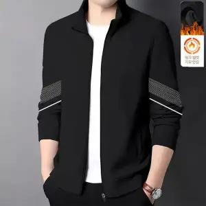 맨투맨 남성 티 고급 가을 겨울 기모 차이나 캐주얼 카디건 상의 admr4