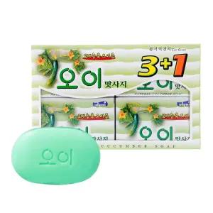 동서 셀그린 오이 맛사지 비누 100g 4입 오이비누 세안비누 미용비누