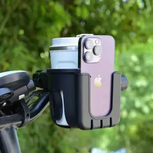 유모차 자전거 컵홀더 스마트폰 거치 2in1 멀티 다용도 액세서리