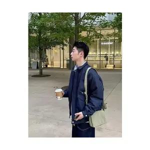 남자패딩점퍼 솔리드 컬러 칼라 재킷 패딩 가을 겨울 코트 상의 보온성 ible4