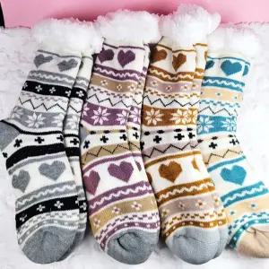 양털 보온 겨울 양말 랜덤색상 1P 미끄럼방지양말 패션잡화 패션소품